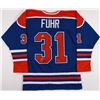 Image 1 : Grant Fuhr Signed Oilers Jersey Inscribed "HOF 03" (JSA COA)