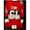 Image 1 : MARK STONE SIGNED SENATORS JERSEY (A.J SPORTSWORLD COA)