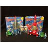 Image 1 : THUNDERBIRD 1 & 3 PLAYSET LOT W/ GRADED TRADING CARDS