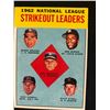 Image 1 : 1963 TOPPS #9 1962 NATIONAL LEAGUE STRIKEOUT LEADERS