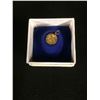 Image 1 : 14K GOLD MINI COIN ROUND TOKEN EAGLE & LIBERTY DESIGN 9.8mm 0.3 GRAMS