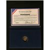 Image 2 : 1977 DANBURY MINT~10KT GOLD PRESIDENTIAL INAUGURAL MEDAL~~JIMMY CARTER~~ENCASED