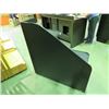 Image 3 : BLACK LAMINATE SHELVING UNIT 4 TIERS, LEFT SIDE, 4X4X14" ON WHEELS