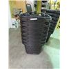 Image 1 : 7 BLACK SHOPPING BASKETS W/WHEELS
