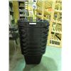 Image 1 : 8 BLACK SHOPPING BASKETS W/WHEELS
