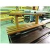 Image 2 : 2 2-TIER SOLID OAK SHELVES W/ METAL MOUNTS 3'X18"HX14"W