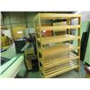 Image 1 : 5 TIER BAKERING DISPLAY SHELVING, SOLID OAK, 6'X4'X20"