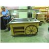 Image 1 : DELI SALAD BAR WITH SNEEZE GUARD AND HOOD, METLA FRAME ON WHEELS 4'8"X3'4"X6'W