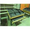 Image 2 : PRODUCE DISPLAY SHELVES 4TIERS W/ PULL OUT SHELF, ON WHEELS