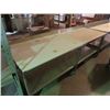 Image 1 : MEAT CUTTING TABLE, STAINLESS W/ CUTTING BOARD TOP AND KNIFE HOLDERS, UNDER-COUNTER SHELF 31"DX3'HX8