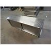 Image 2 : STAINLESS STEEL WALL CABINET W/ 2 SLIDING DOORS 18"DX6'LX2"H