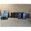 Image 1 : LRG DISMANTLED COUNTER/DESK UNIT W. DOORS AND DRAWS, SHELVES