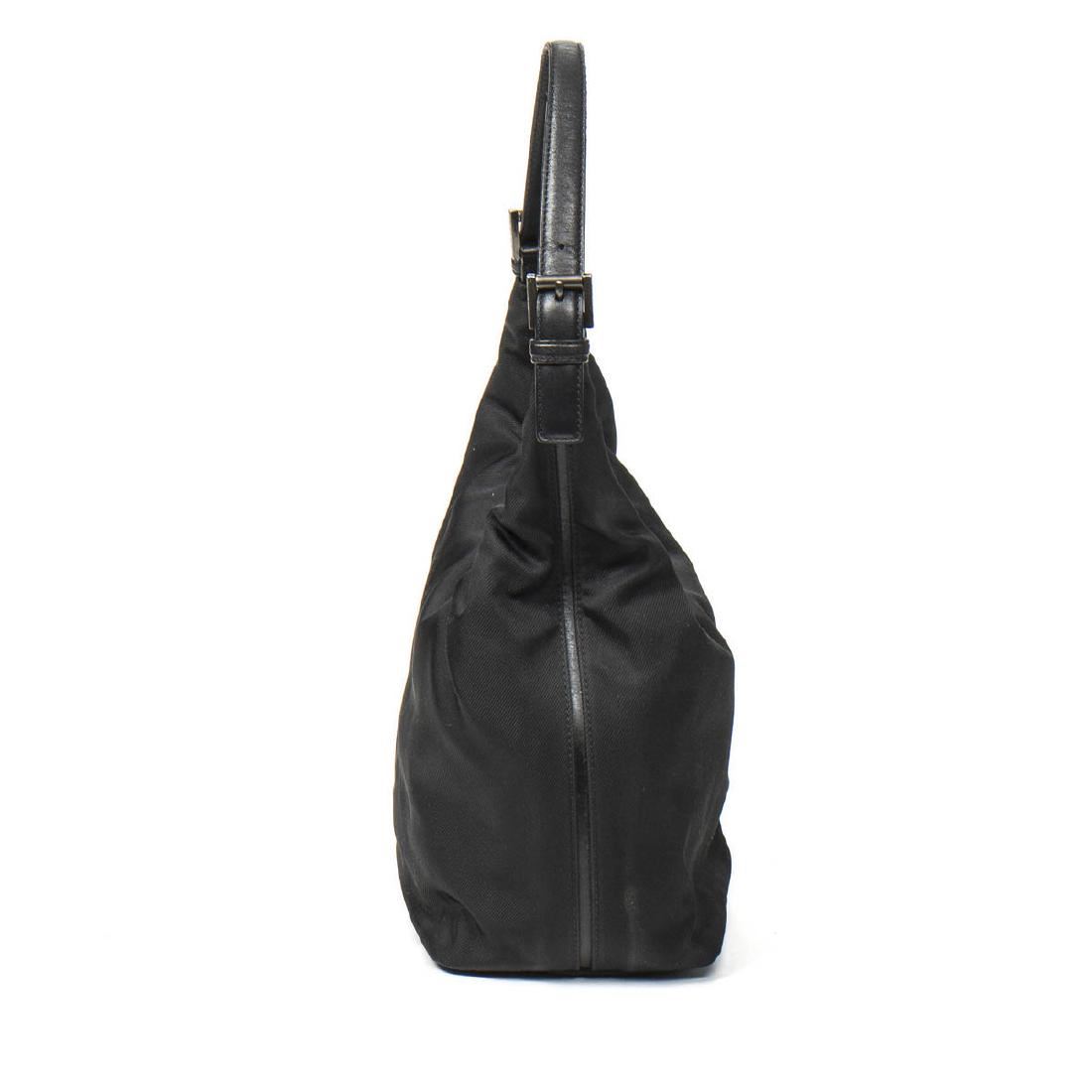 Coach Shoulder Bag In Black Canvas Coach Shoulder Bag In Black Canvas