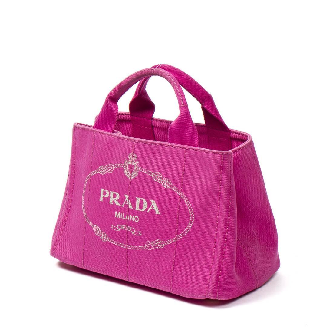 prada denim tote
