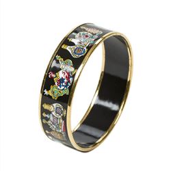 HERMES Enamel Bangle GM