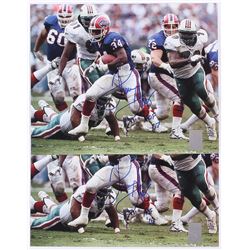 Lot of (2) Thurman Thomas Signed Bills 8x10 Photo Inscribed "HOF 07" (GTSM)