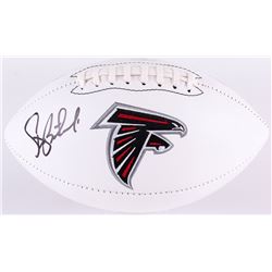 Steve Bartkowski Signed Falcons Logo Football (Radtke COA)