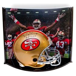 Jerry Rice Signed LE 49ers Full-Size Authentic Pro-Line Helmet Inscribed "3X SB Champ"  "HOF 2010" W