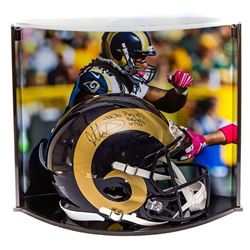 Todd Gurley Signed LE Rams Full-Size Authentic Pro-Line Helmet Inscribed "ROY 15," "1106 Yds,"  "10 