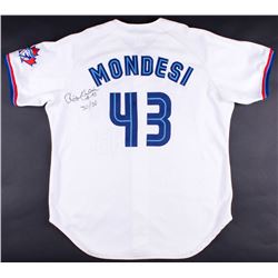 Raul Mondesi Signed Game-Used Blue Jays Jersey Inscribed "30/30" (JSA ALOA)