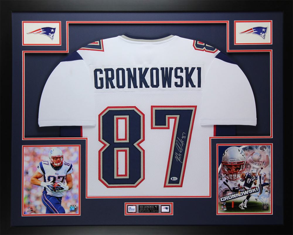 framed patriots jersey