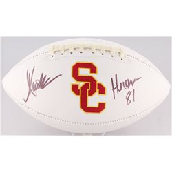 Marcus Allen Signed USC Trojans Logo Football Inscribed "Heisman 81" (Radtke COA)