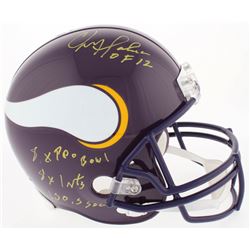 Chris Doleman Signed Vikings Full-Size Throwback Helmet with (4) Career Stat Inscriptions (Radtke CO