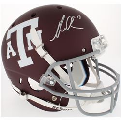 Mike Evans Signed Texas AM Aggies Full-Size Custom Matte Maroon Helmet (JSA COA)