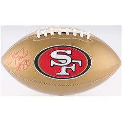 Jerry Rice Signed 49ers Logo Gold  Leather Football (Radtke COA)