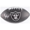 Image 1 : Marcus Allen Signed Raiders Logo Black Leather Football Inscribed "HOF 03" (Radtke COA)