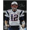 Image 1 : Tom Brady Signed Patriots Super Bowl LI 16x20 Limited Edition Photo (Steiner COA)