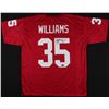 Image 1 : Aeneas Williams Signed Cardinals Jersey Inscribed "HOF 14" (Radtke COA)