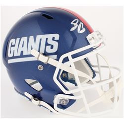Saquon Barkley Signed Giants Color Rush Full-Size Speed Helmet (Panini COA)