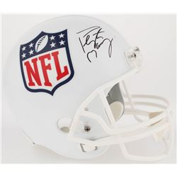 Peyton Manning Signed NFL Shield Logo Full-Size Helmet (Fanatics Hologram)