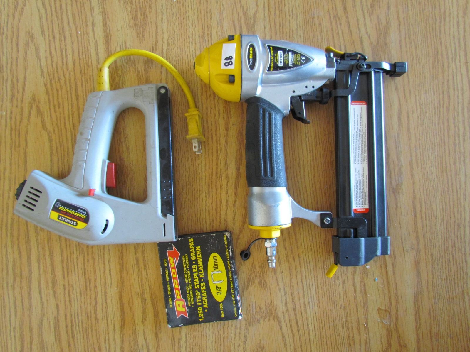 Trackmaster brad nailer, Stanley electric stapler