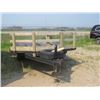Image 1 : 14' Tandem - sled or RV trailer c/w ramp, 15" tires, subject to redemption