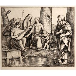 Jacopo de' Barbari, La Sainte Famille, Heliogravure