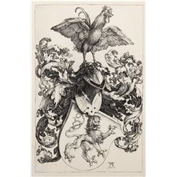Albrecht Durer, Les Armoiries au Coq, Heliogravure