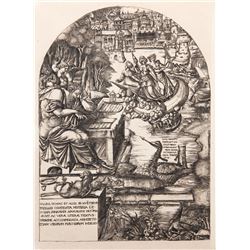 Jean Duvet, Jean Duvet composant les dessins pour l'apocalypse de Saint Jean, Heliogravure