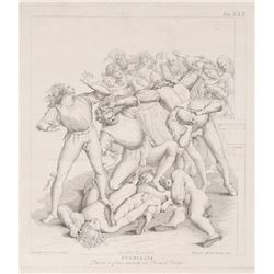 Alessandro Mochetti, Fulminati: Pittura a fresco esistente nel Duomo d'Orvieto, Etching