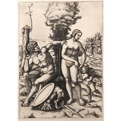 Marcantonio Raimondi, Mars Venus et l'amour, Heliogravure