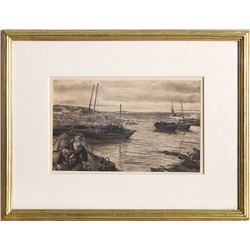 James Clarke Hook, Home with the Tide, Lithograph