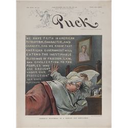 Joseph Ferdinand Keppler, Horrible Nightmare, Puck Magazine, Lithograph