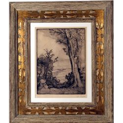 Alphonse Legros, Rip van Winkle, Etching