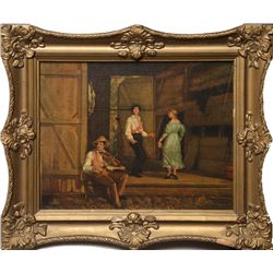 William Sidney Mount, Dancing on the Barn Floor, Collotype Poster