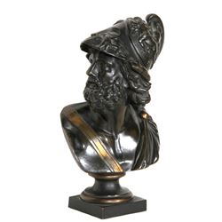 Sculpture, Ajax, Greek Warrior Bust, Bronze Sculpture