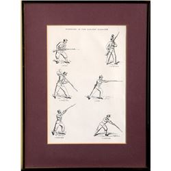 William Cooke Stafford, Esq., Position in the Bayonet Exercise I, Lithograph