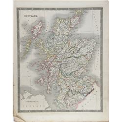 John Dower, Map of Scotland, Engraving
