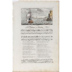 George Bickham, Adieu to Susan, Hand-Colored Etching