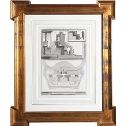 Giovanni Battista Piranesi, Del Castello dell'Acqua Giulia (I), Etching